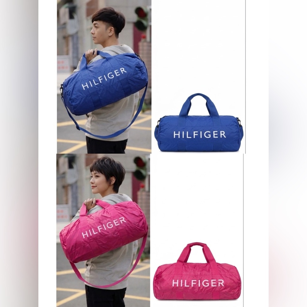 NEW Tommy Hilfiger Large lightweight Foldable Nylon Travel Duffle Bag